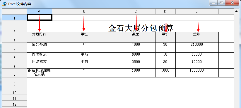 導(dǎo)入分包預(yù)算